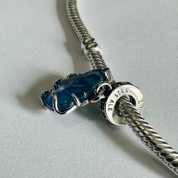 NEW Pandora Blue Murano Glass Elephant Charm / Pandora Charms/Pandora Bracelet - Picture 4 of 5